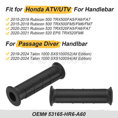 Handlebar Grips for Honda SXS1000S2 Talon 1000R/1000X/1000XS/1000X-4 (2019–2024)