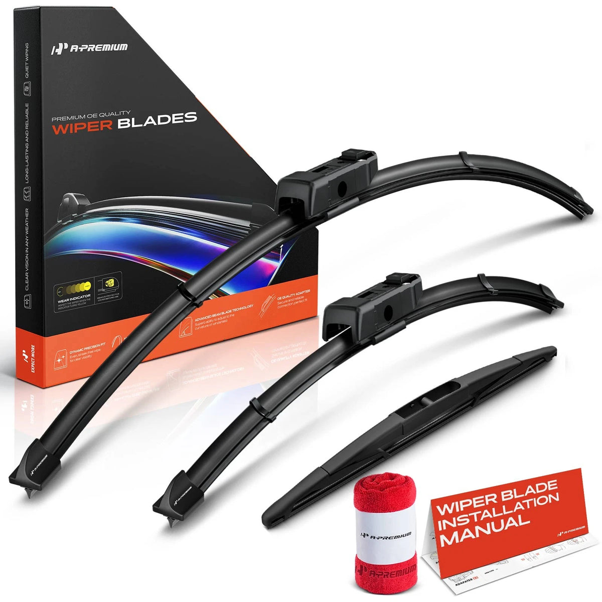 Set of 3 Windshield Wiper Blades for Honda HR-V (2023–2024)
