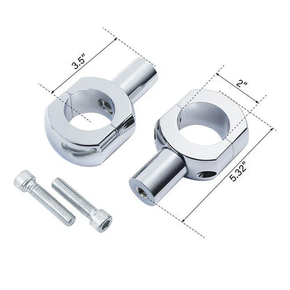 18" Ape Hanger Handlebar & 3.5" Risers for Harley Sportster Softail