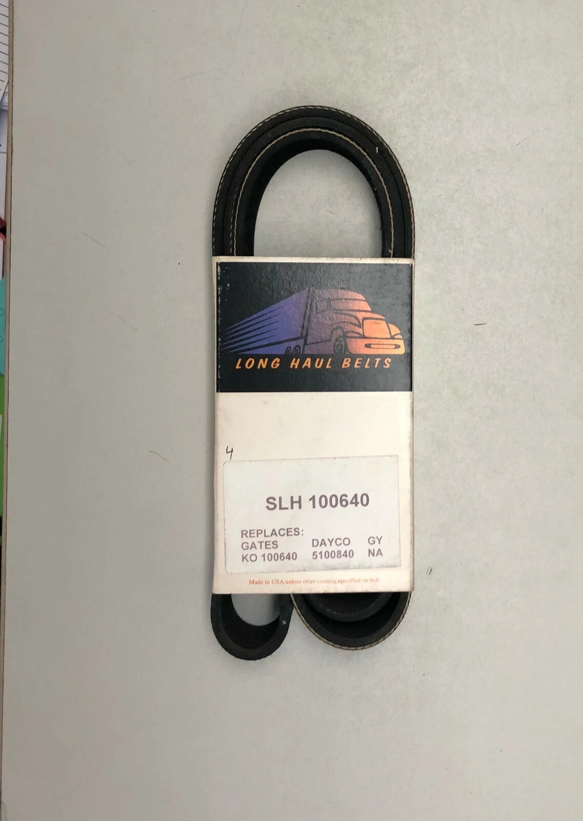 Long Haul Belt for Part# KO100640, 5100840, SLH100640