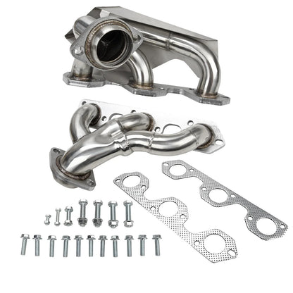 Stainless Steel Manifold Header w/Gaskets for Jeep Wrangler JK (2007–2011)