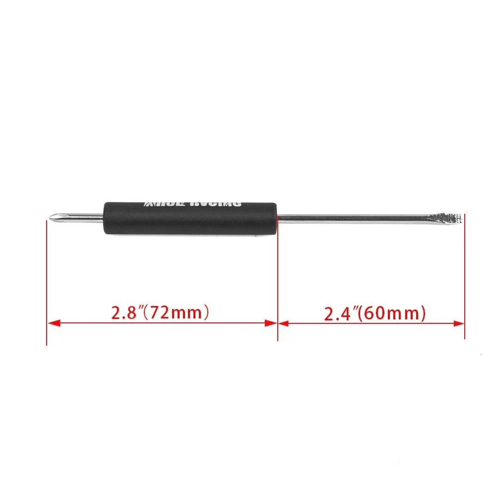 Set of 10 Black Mini Pocket Screwdrivers with Magnet and Clip