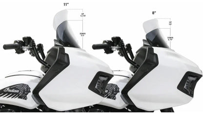 Klock Werks 11" Tinted Flare Windshield for Indian Challenger Pursuit (2020–2023)