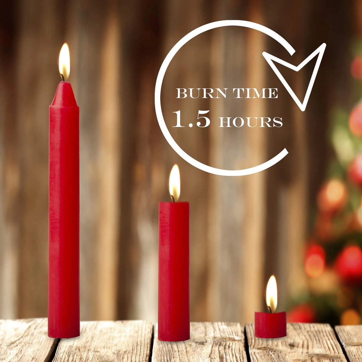 20pcs Christmas Tree Candles - Angel Chime Decorations