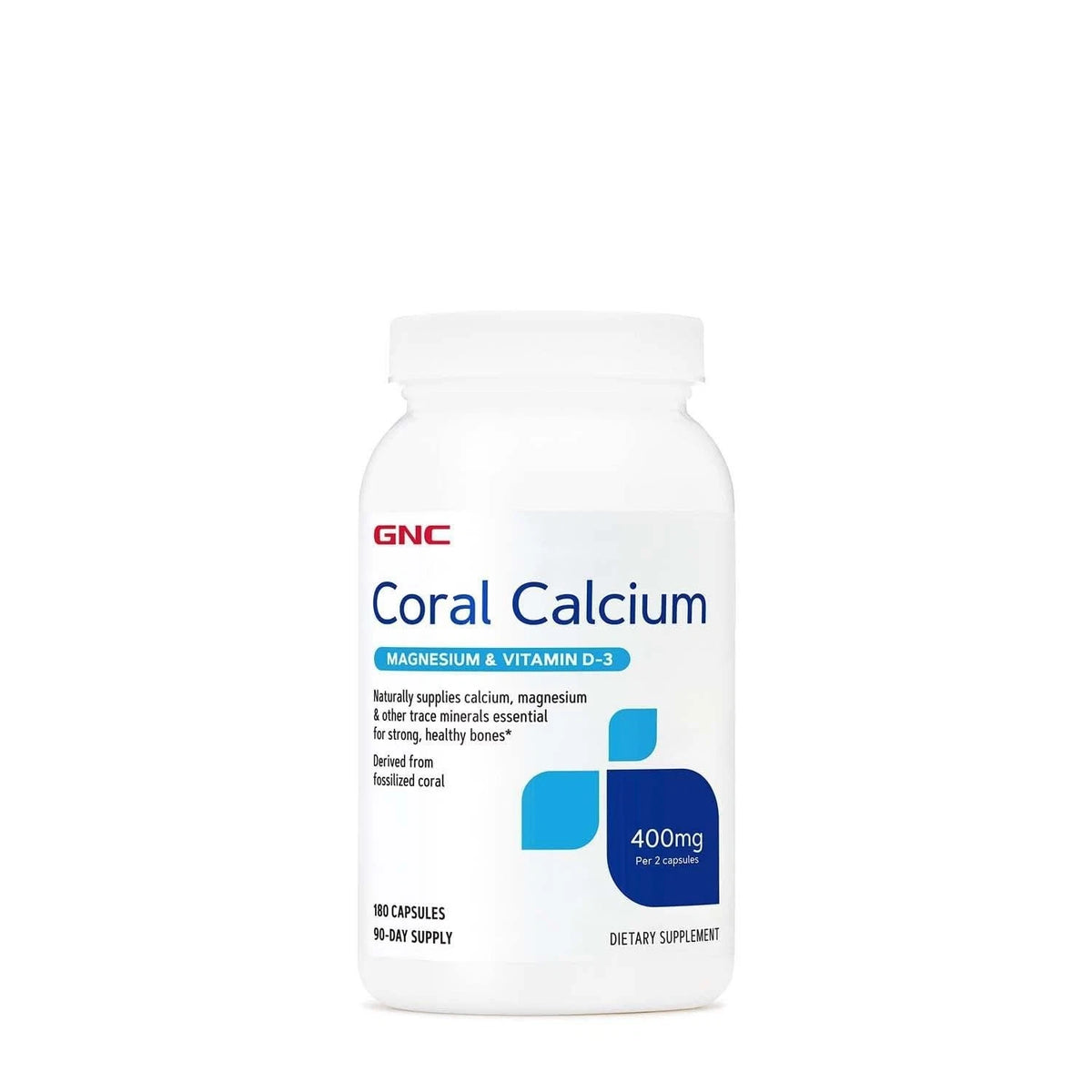 Coral Calcium 400mg Supplement for Strong Support (180 Count)