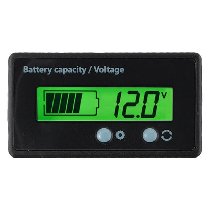 Voltmeter Battery Capacity Monitor Gauge for Universal Applications (LED)