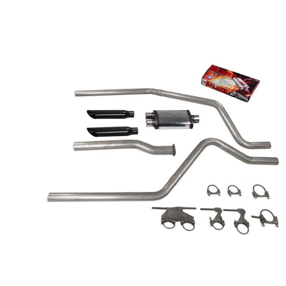 2.5" Dual Exhaust for Dodge Ram 1500 (2019–2025) Cherry Bomb Salute BLK T