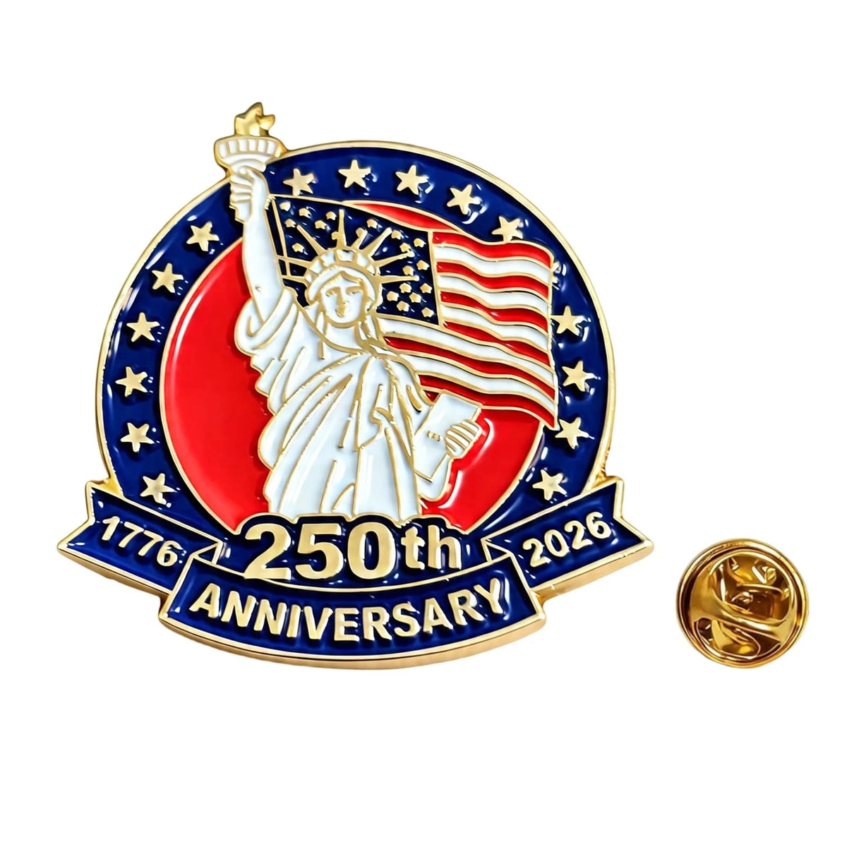 250th Birthday Pin Badge Brooch for Anniversary Celebration