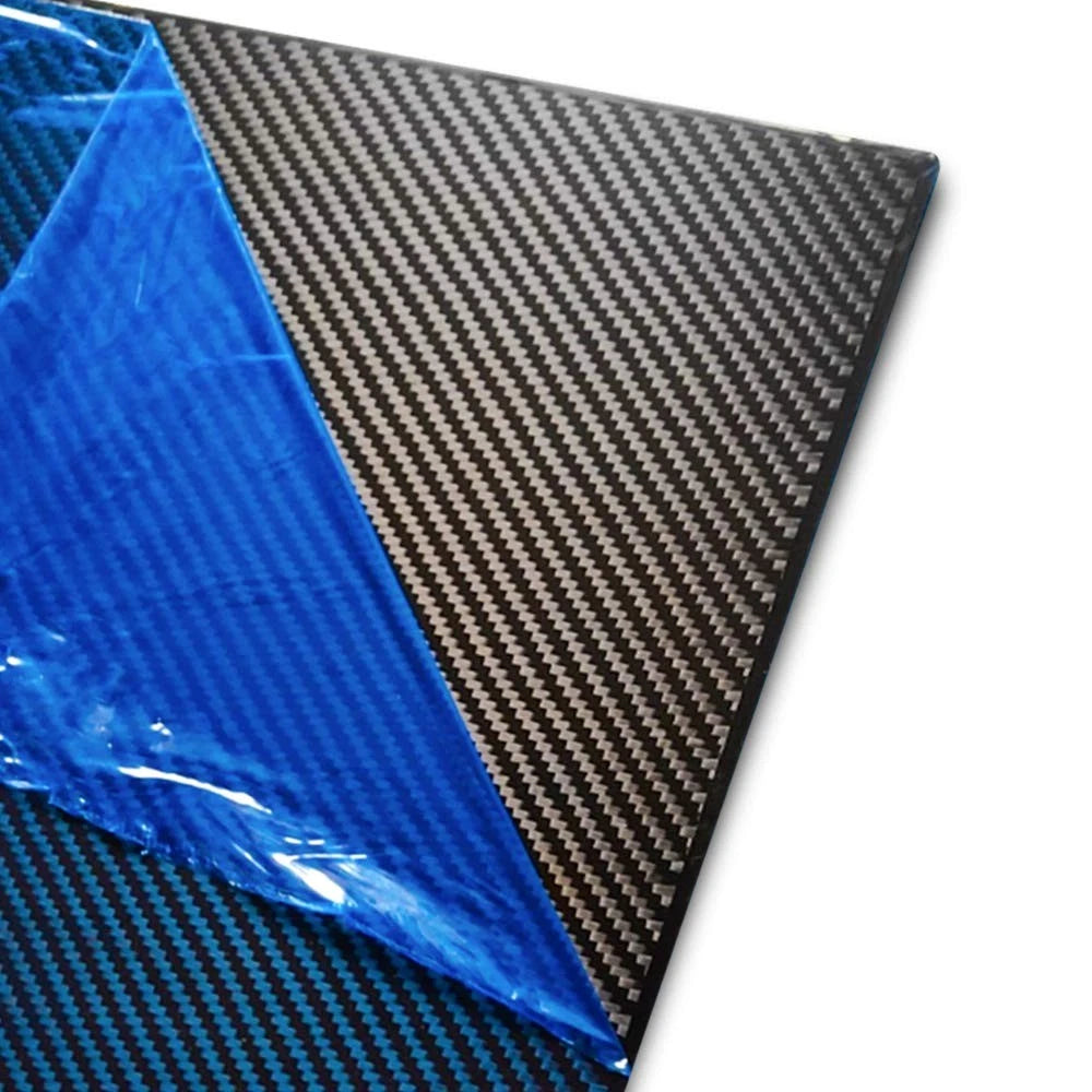 2X Carbon Fiber Sheets for Automotive Use (200 x 300 x 1 mm, Matte Black)