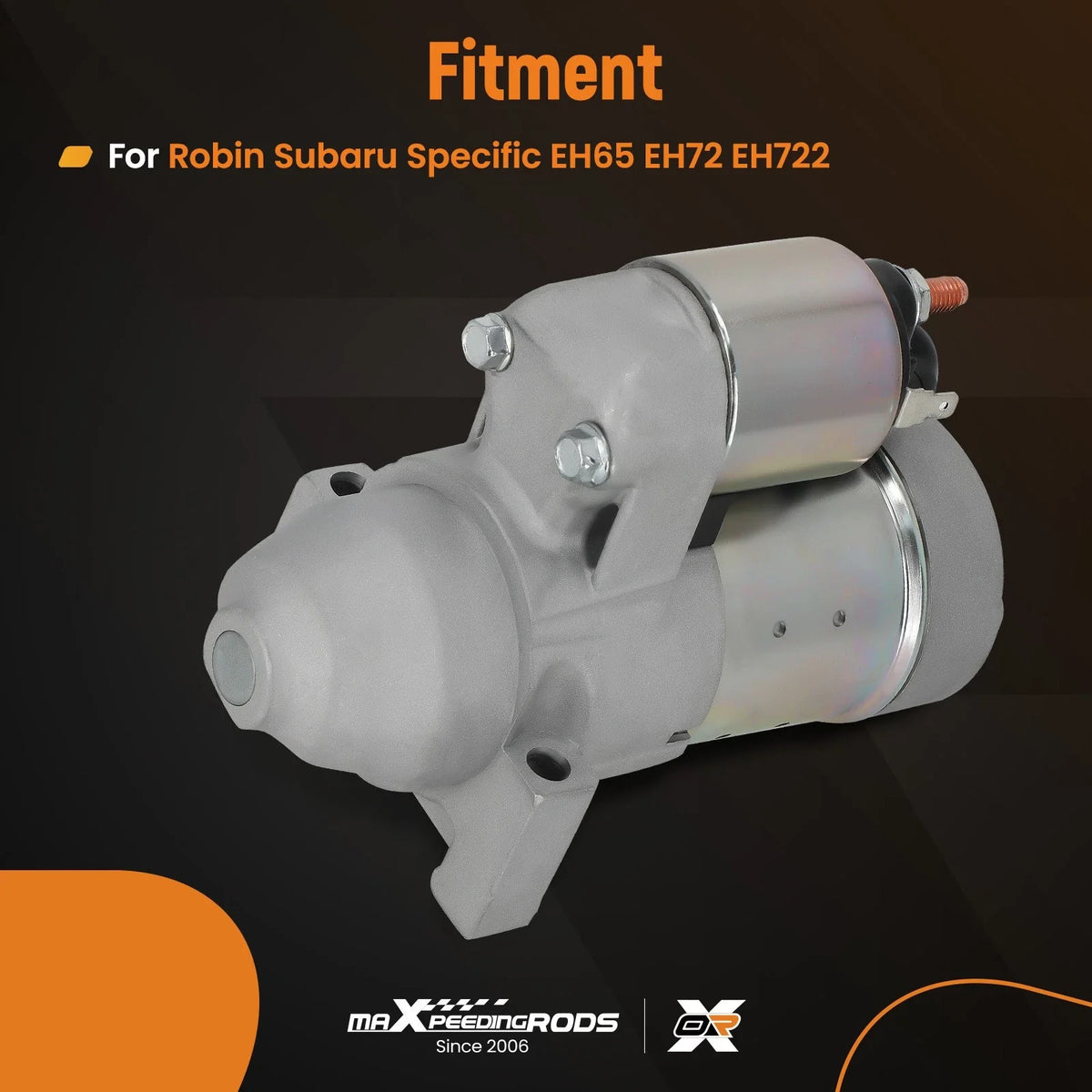 Starter Motor for Subaru EH65 EH72 EH722 (12V, 1.2 kW, CCW)
