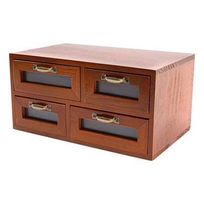 4 Drawer Desk Organizer for Wooden Desktop Storage (No Part Numbers)