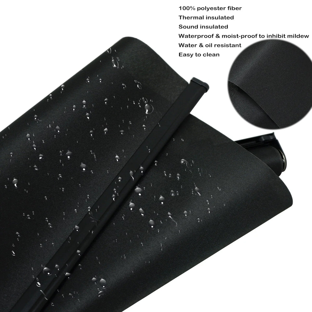 Cordless Roller Shades for Windows (71"x72") - Waterproof Insulated