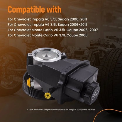Power Steering Pump w/ Pulley for Chevrolet Impala Monte Carlo (2000–2005)
