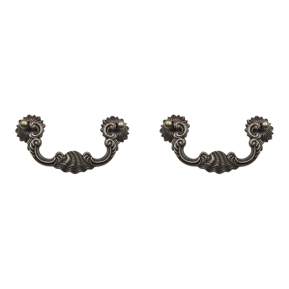 2PCS Bronze Finish Zinc Alloy Double Hole Handle for Cabinet Wardrobe Door
