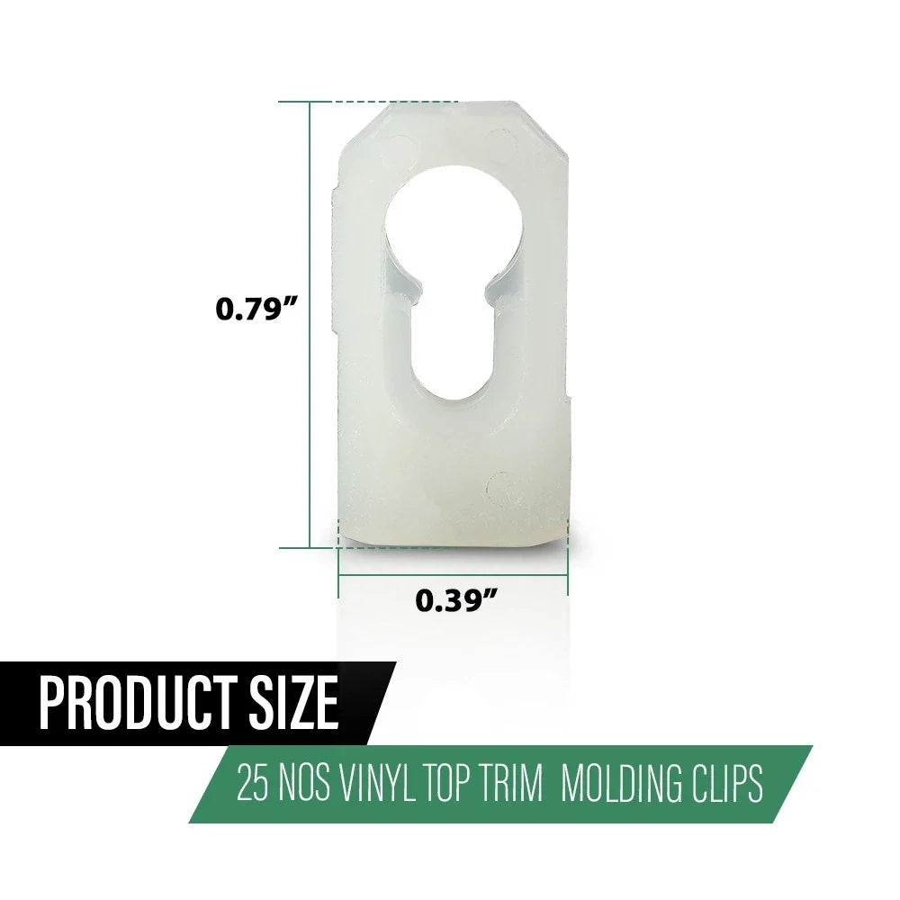 Set of 25 Vinyl Top Trim Molding Clips for Buick Riviera Electra Gran Sport