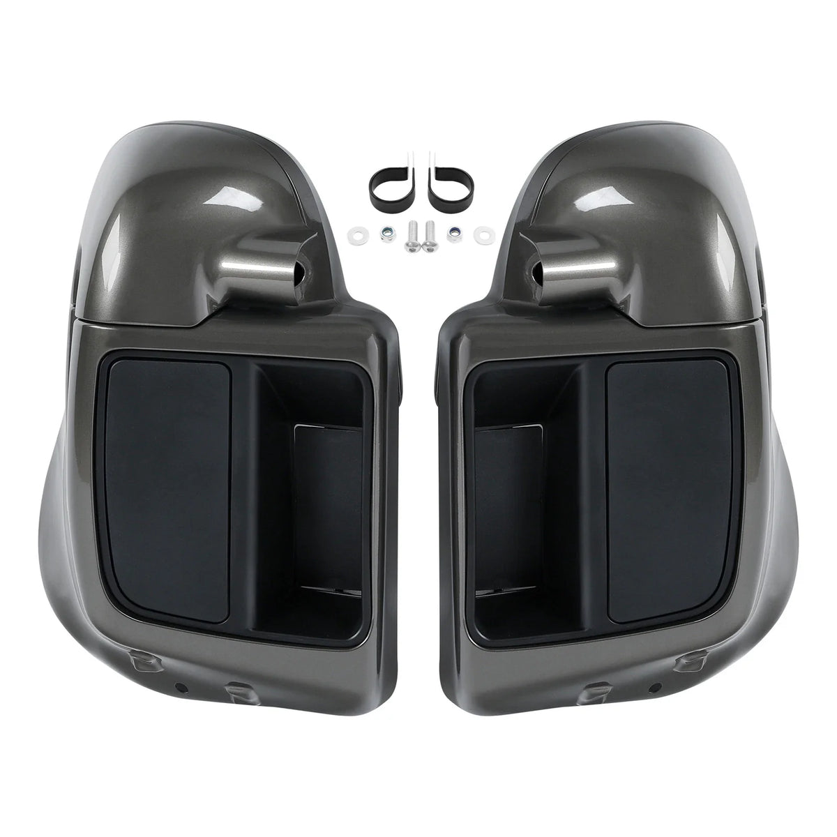 Lower Vented Leg Fairings for Harley Electra Glide (2014–2023) Industrial Gray