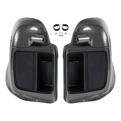Lower Vented Leg Fairings for Harley Electra Glide (2014–2023) Industrial Gray
