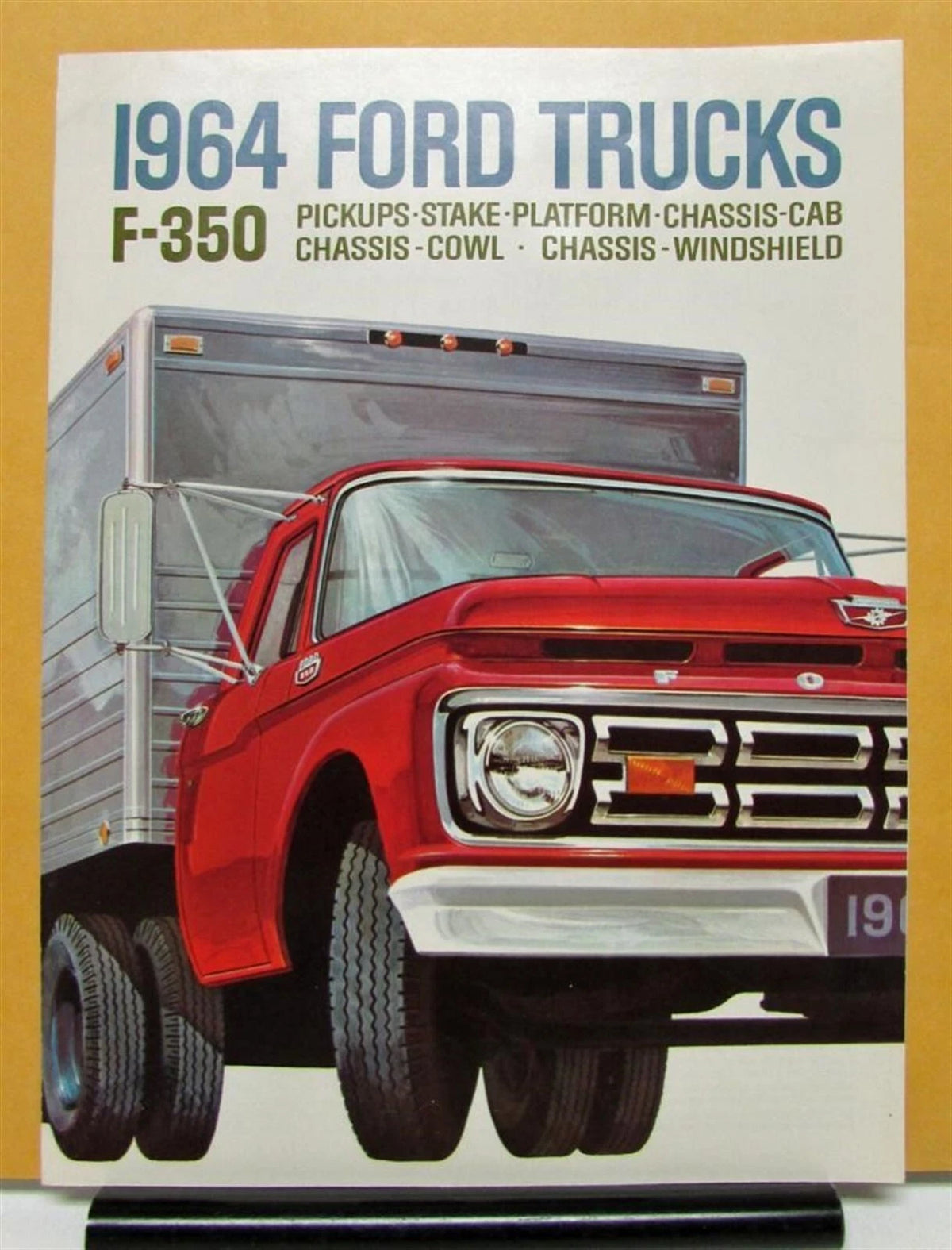 1964 Ford F-350 Truck Pickup Stake Chassis Platform Sales Brochure