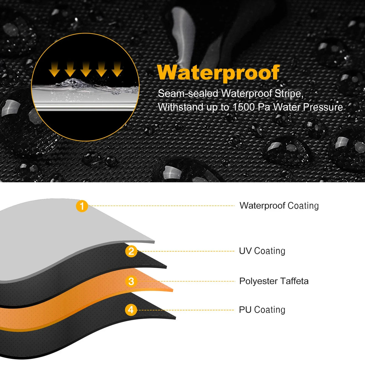 XL Waterproof ATV Cover for Honda, Kawasaki, Suzuki, Yamaha, Polaris
