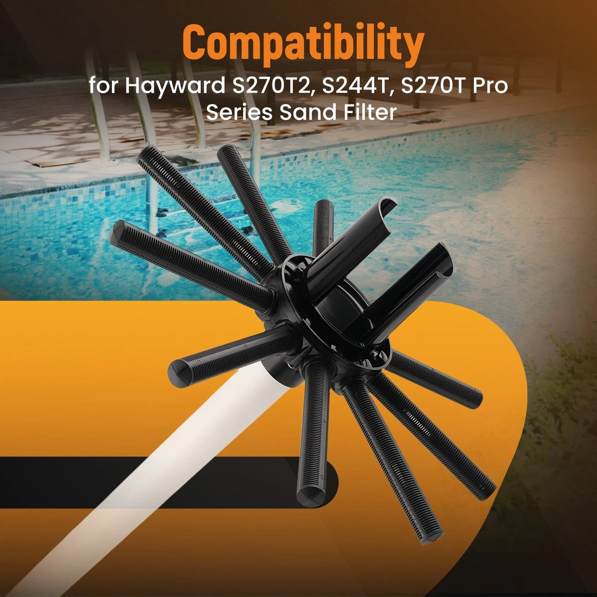 Sand Filter Lateral Assembly for Hayward S270T2 (1990–1999)