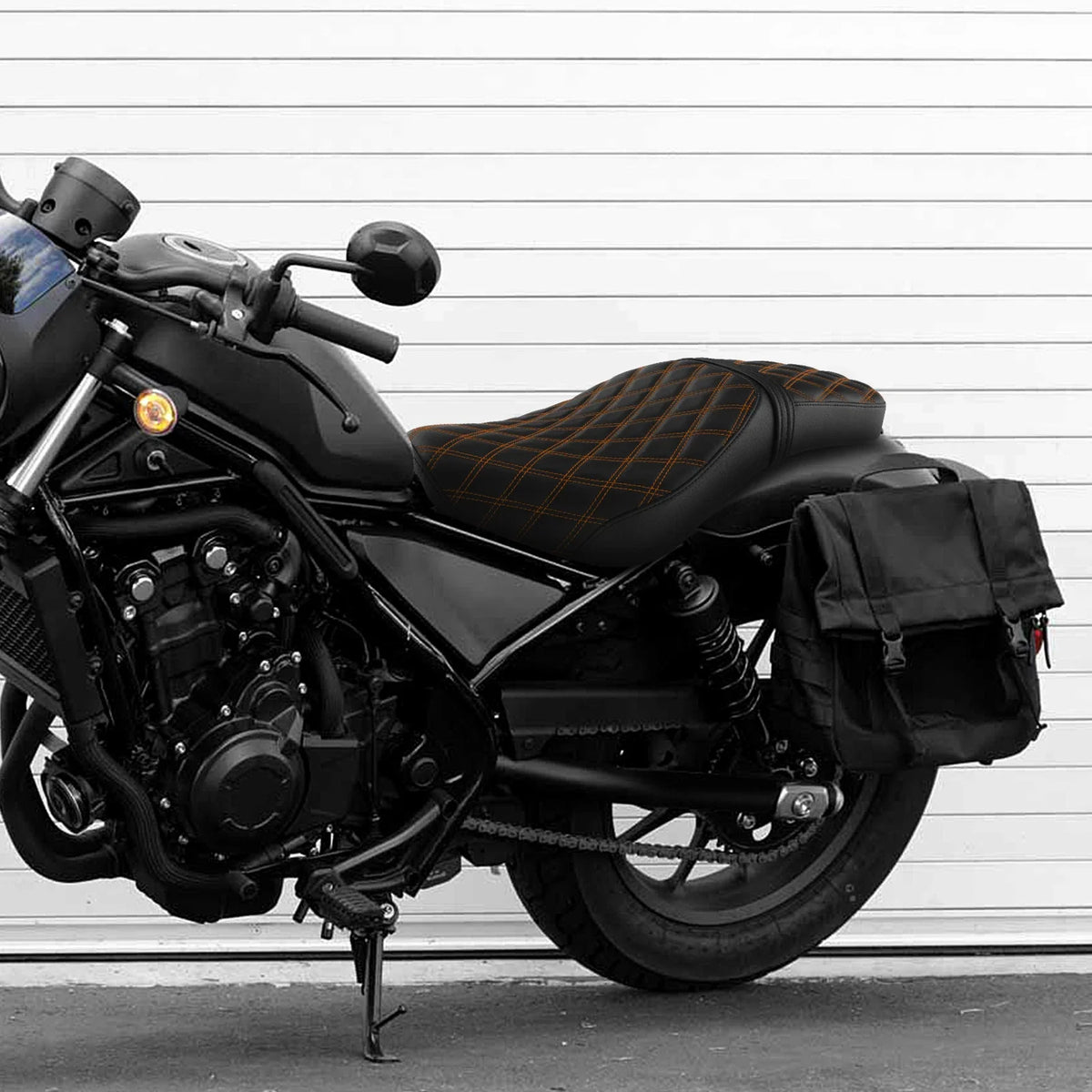 Black Driver Passenger Seat for Honda Rebel CMX300 CMX500 (2017–2022)