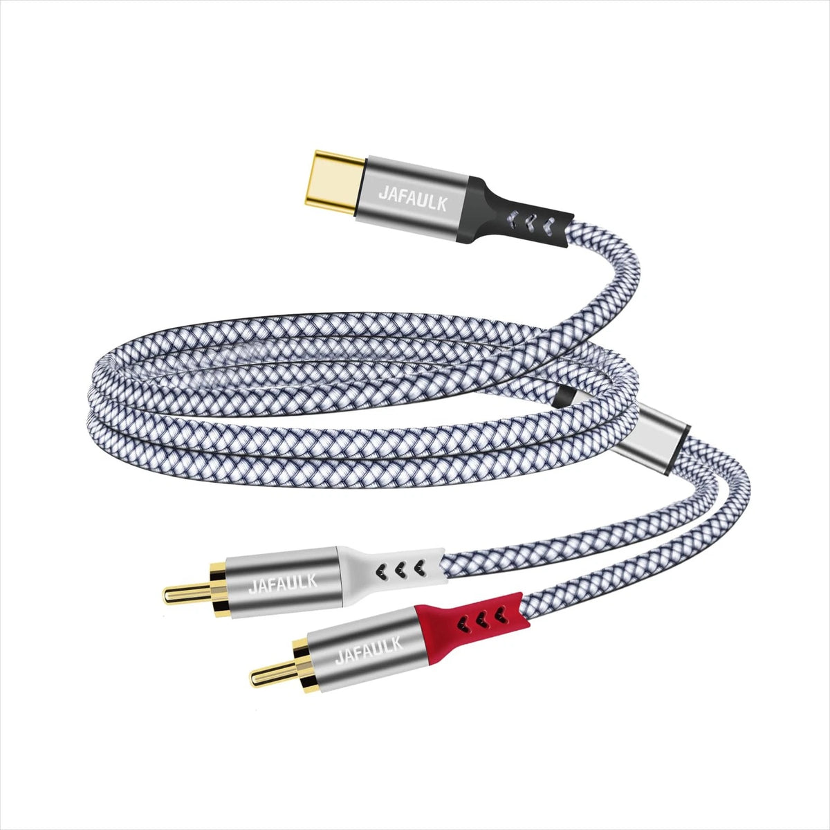 USB C to 2 RCA Audio Cable for Type C Devices (6.5FT)