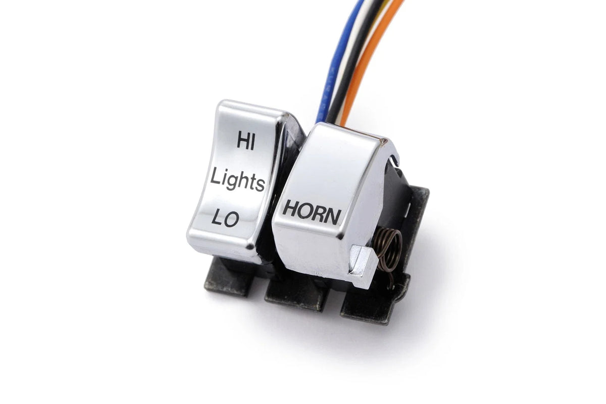 Harddrive dimmer and horn switch assembly chrome for Harley-Davidson FXSTS & XL