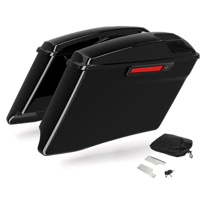 4" Extended Stretched Hard Saddlebags & Rear Fender for Harley Touring (2014–2023)