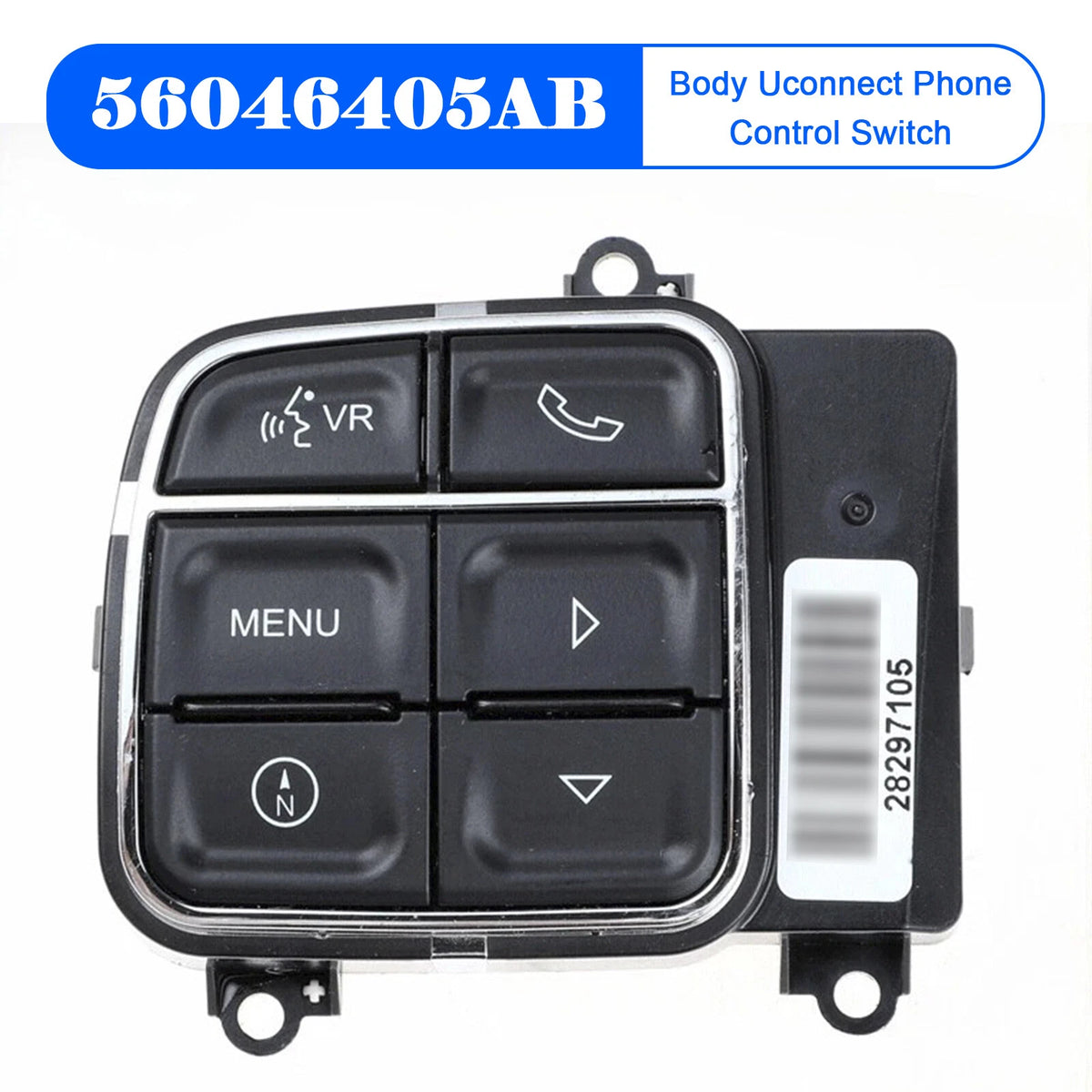 Uconnect Phone Control Switch 56046405AB for Jeep Wrangler JK (2012–2018)