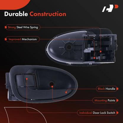 Left Interior Door Handle for Toyota Yaris (2007–2011) 69206-52110-B1, 69206-0D15-B, 80398