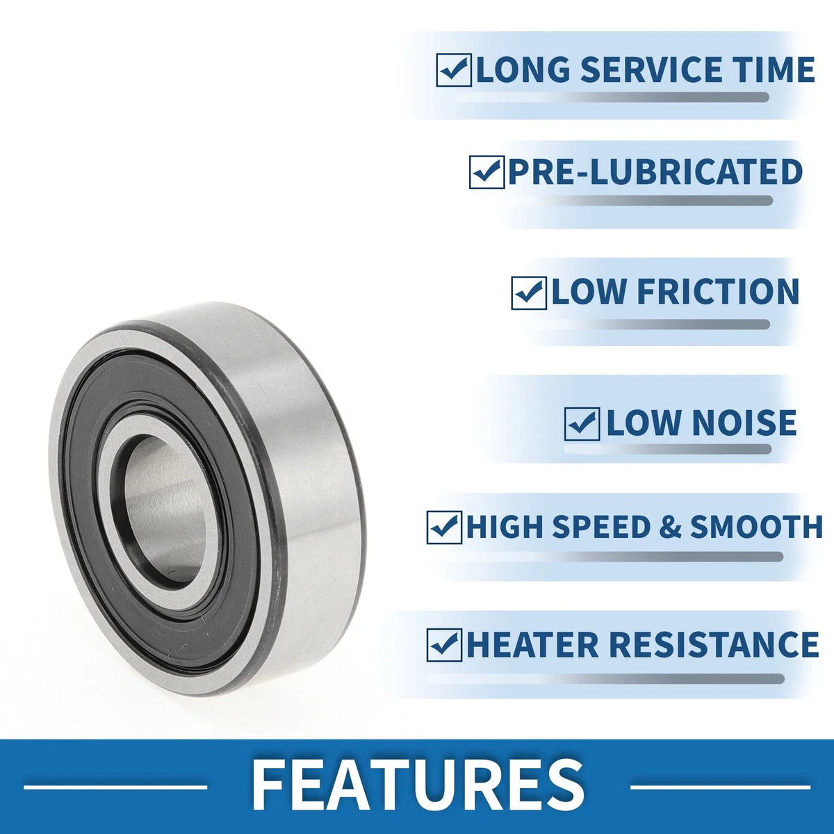 Deep Groove Ball Bearing P4 for Scooter Skateboard Wheel (10x26x8mm)