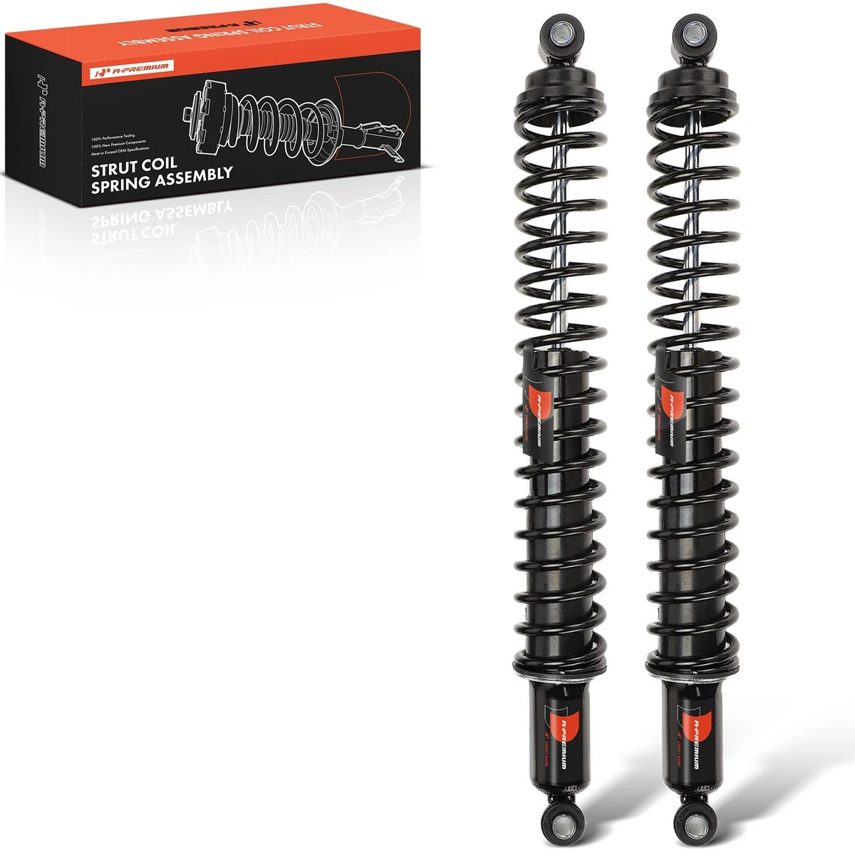 2X Rear Side Shock Absorber for Chevrolet Silverado 1500 (1999–2006) 58637