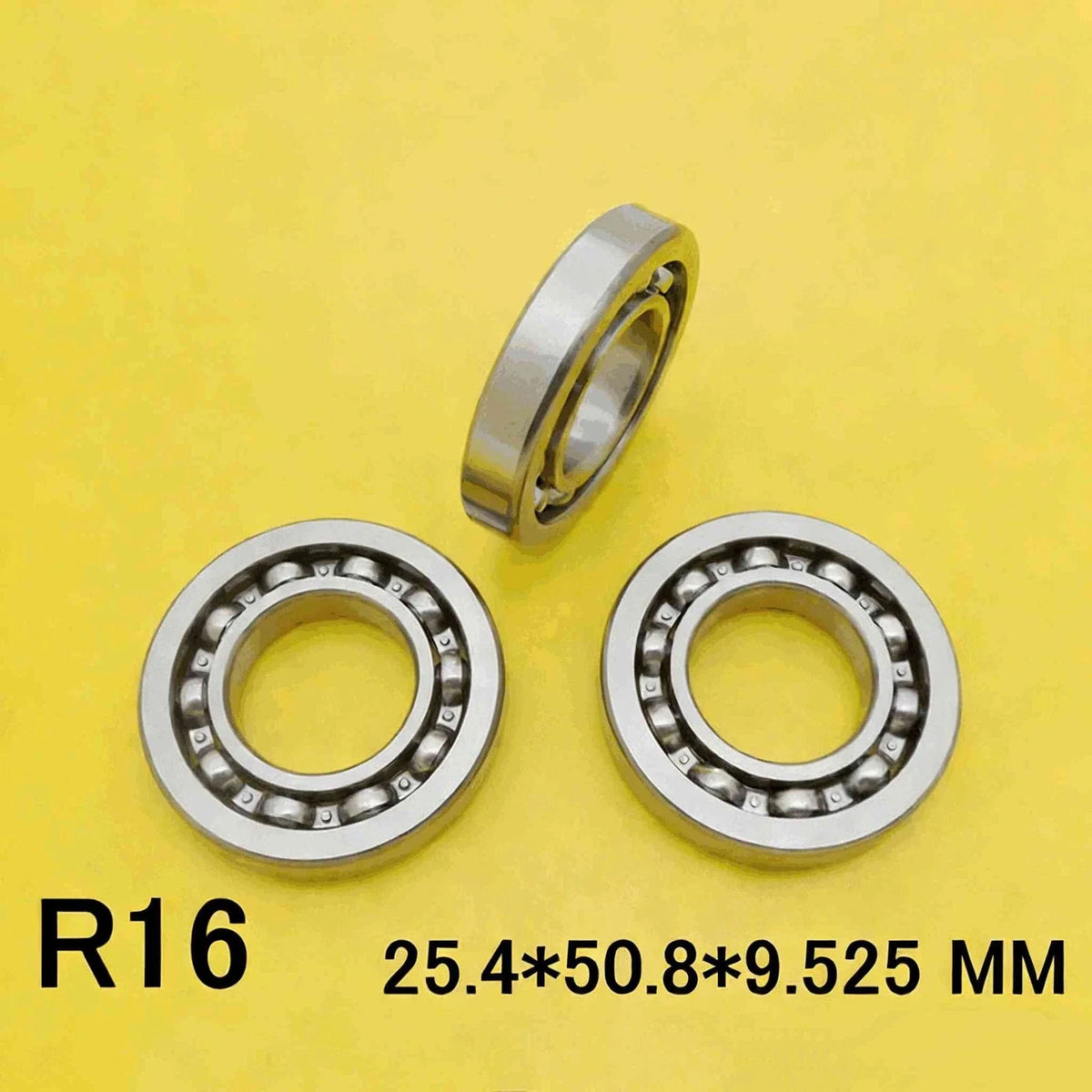R16 Inch Open Bearing 25.4 mm ID x 50.8 mm OD x 9.525 mm W