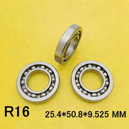 R16 Inch Open Bearing 25.4 mm ID x 50.8 mm OD x 9.525 mm W