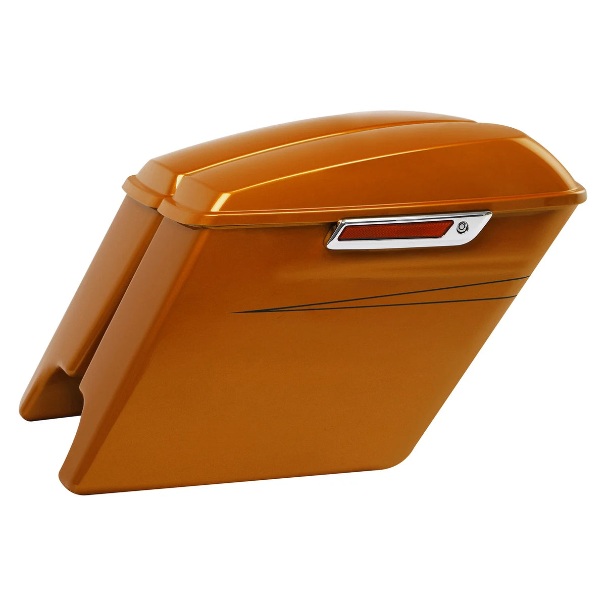 5" Stretched Saddlebags for Harley Touring Road Glide (2014–2023) Amber Whiskey