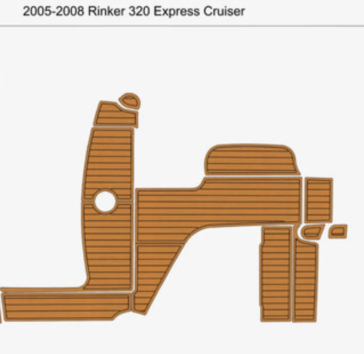 EVA Foam Teak Deck Floor for Rinker 320 Express Cruiser (2005)