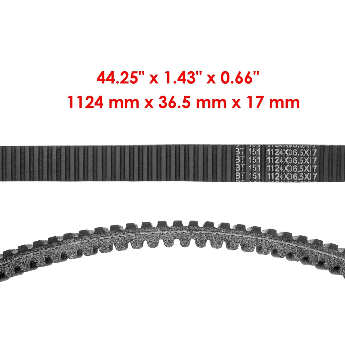 Drive Belt for Arctic Cat XF7000 ZR7000 M7000 (2014–2017) RM1700BT151ZP