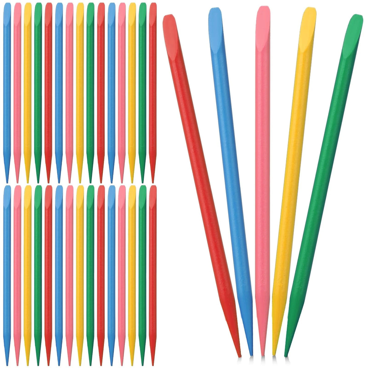 30 Pcs Colorful Wooden Stylus for 4.7 Inches