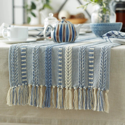 Table Runner for Farmhouse Decor (15x72, 15x77, Fringe Included)