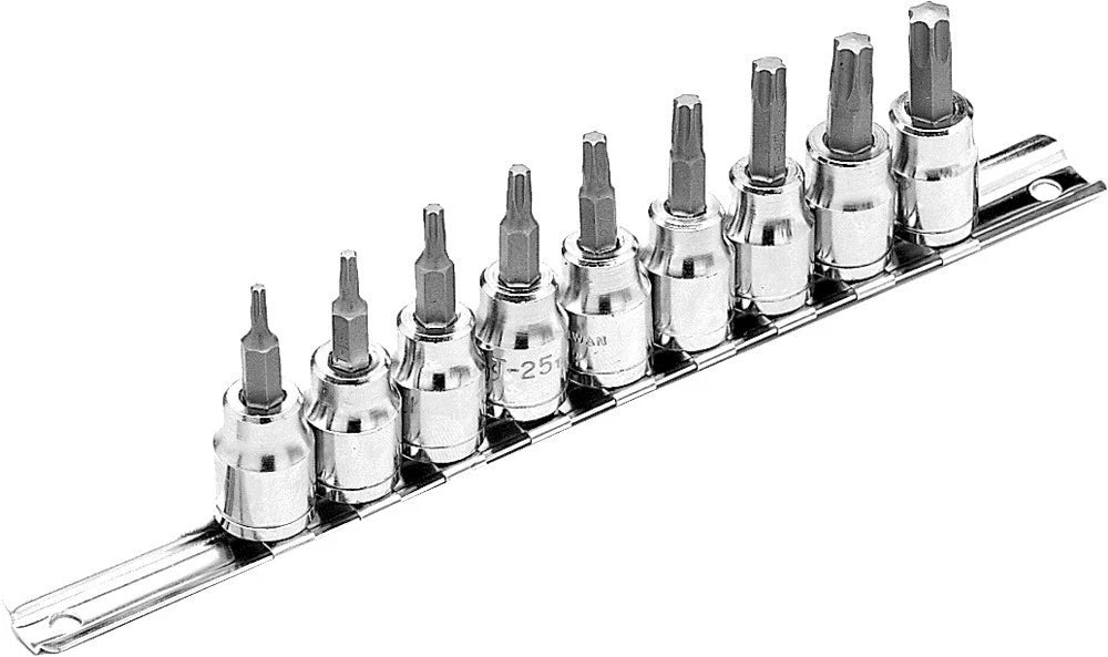 9 Pc Star Bit Socket Set for Performance Tool W1178