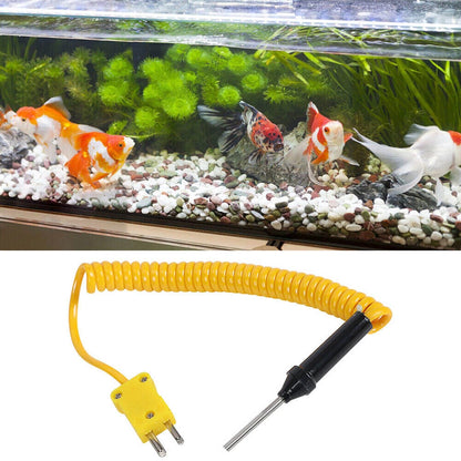 2X K-Type Thermocouple Probe for Digital Thermometer with Steel Sensor