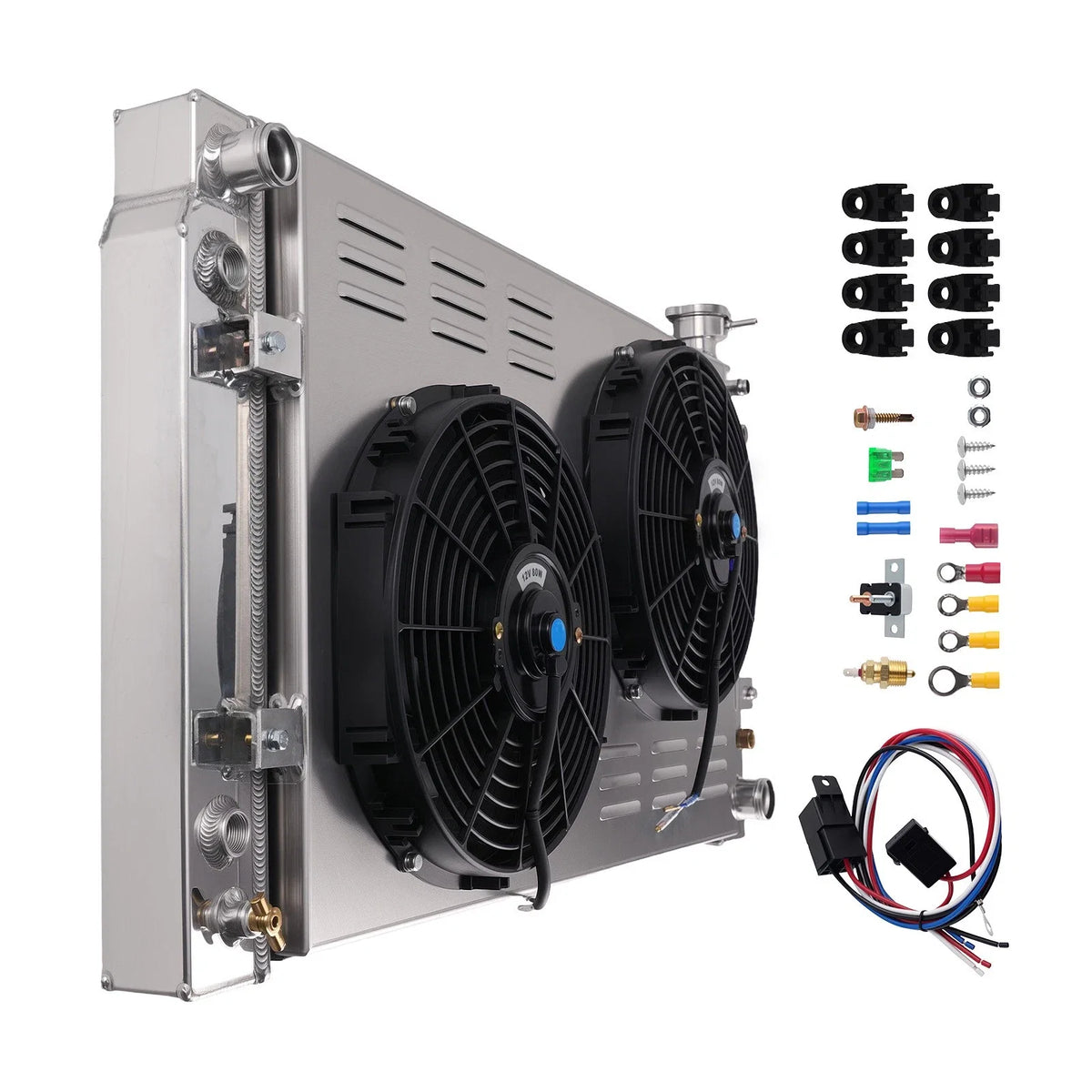 3Row AT Radiator Fan Set for Chevrolet GMC C1500 K1500 K2500 5.7L (1988–1999)