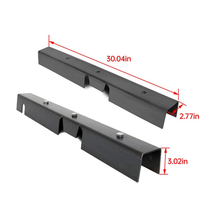 Set of 2 Center Skid Plates for Jeep Wrangler YJ (1987–1995) Rust Repair 30"