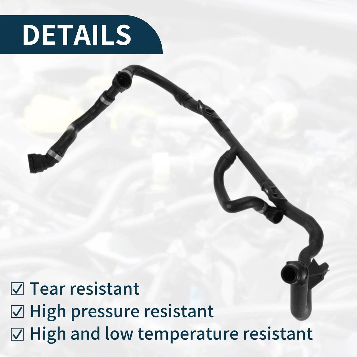 4-Way Water Hose Assembly for BMW 128i, 323i, 325i, 328i, 330i