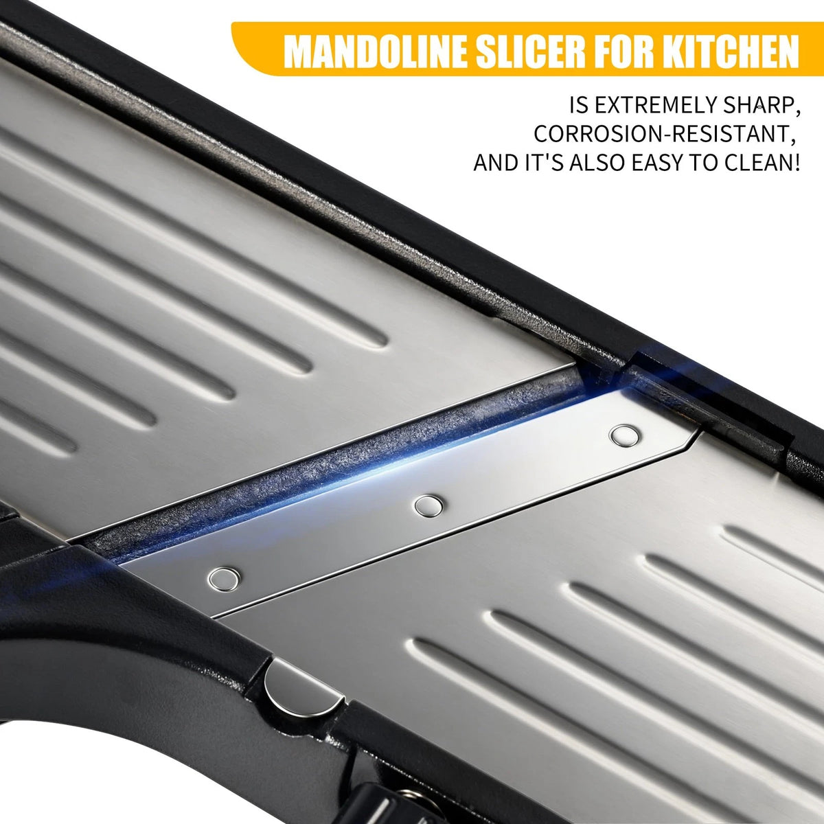 Adjustable Mandoline Food Slicer for Kitchen - Extra Large, Gray