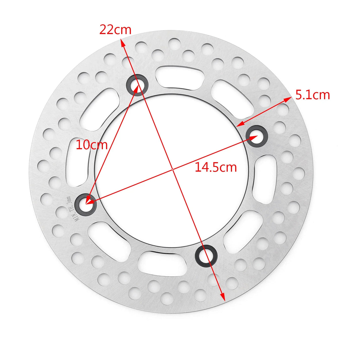 Rear Brake Disc Rotor for Suzuki DR350 TS125 TS200 DR250 (1990–1999)