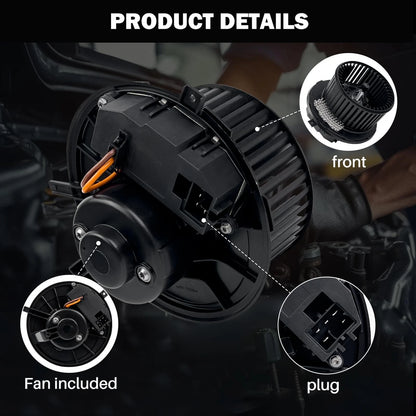 AC Heater Blower Motor Fan for Audi TT, A3, Volkswagen GTI, CC, Golf, Jetta