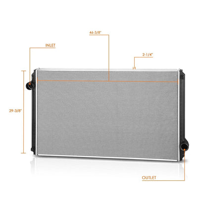 Aluminum Core 2-Row Radiator for International 5070/5900i/5600i/5500i/5000 (1996–2004)