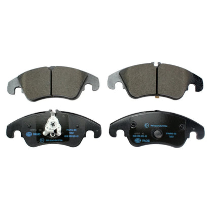 Set of 4 Hella Front Low-Met Disc Brake Pads for Audi A6 A6 Quattro Q5 A7