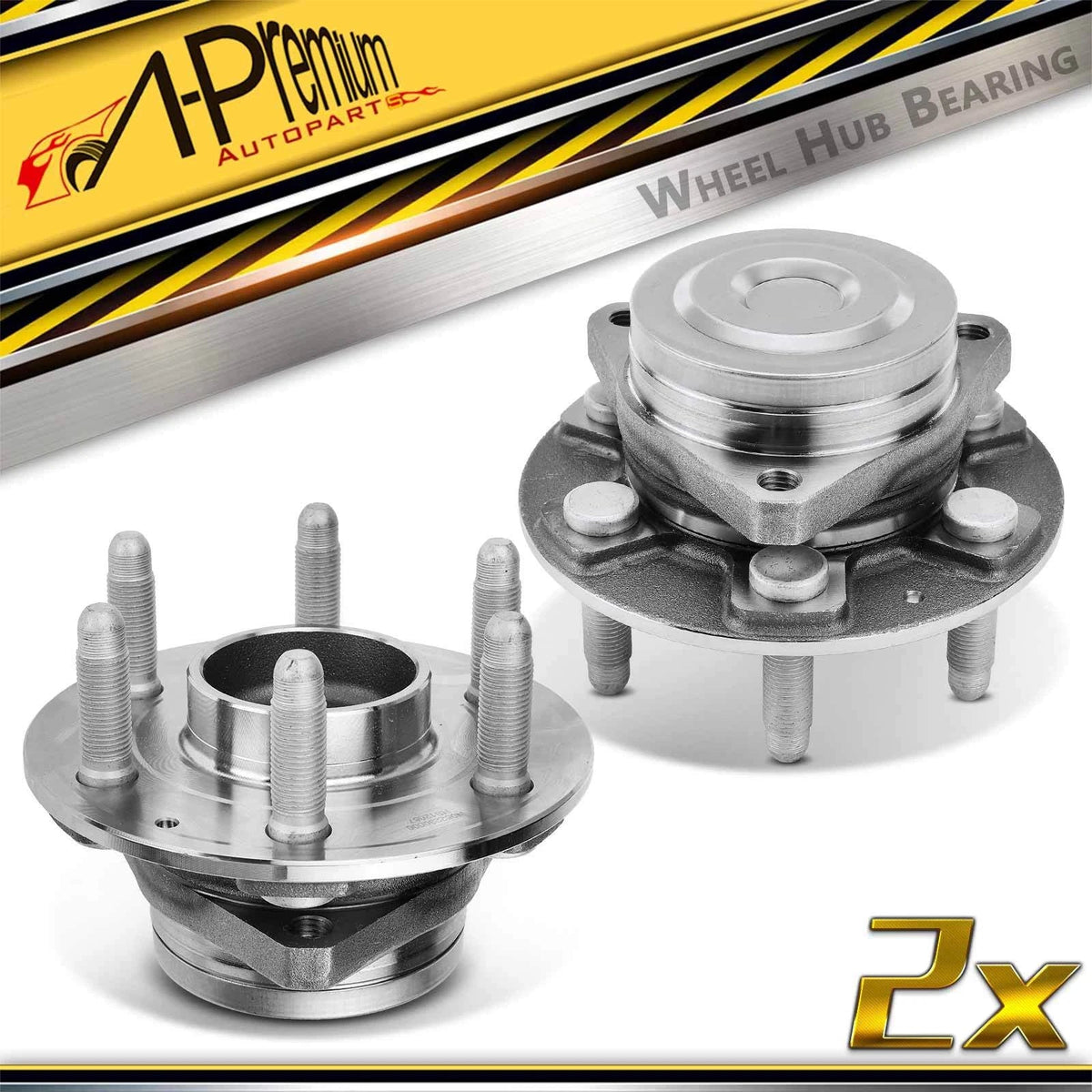 2X Rear Wheel Hub & Bearing Assembly for Chevy Traverse GMC Acadia (2009–2023)